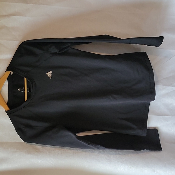 Adidas black climawarm fleece lined sweatshirt size medium